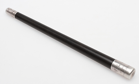 CONDUCTOR STICK, silver with blackened wood, Samuel Pettersson ...