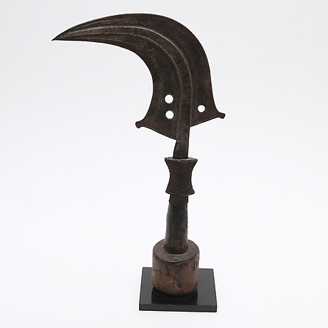 CUCHILLO/MONEDA PRIMITIVA, llamado trombash, Mangbetu, Congo-Kinshasa ...