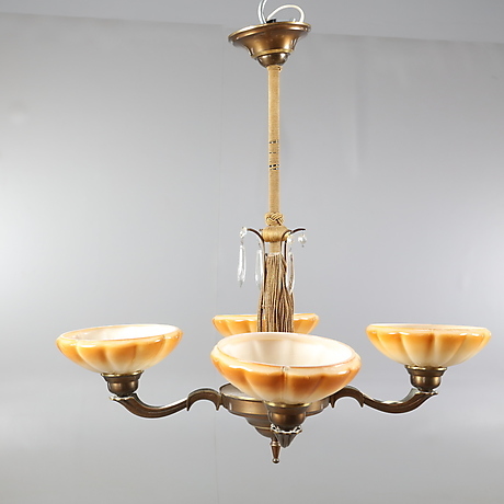 LJUSKRONA, art deco,1900-tal. Belysning & Lampor - Taklampor - Auctionet