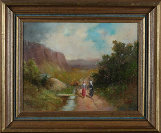 PAUL RAVNVIG. Oil on canvas, landscape motif, signed. Art - Paintings ...