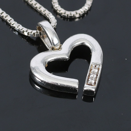 Qvc Gold Damen Halskette 14k Weißgold Vergoldet Mit CZ Forever