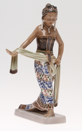 FIGURIN, Danserska, porslin, Dahl Jensen.
