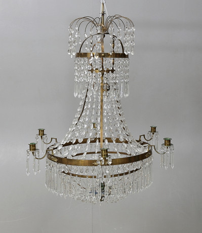 LJUSKRONA, sengustaviansk stil, 1800/1900-tal, höjd ca. 80 cm ...