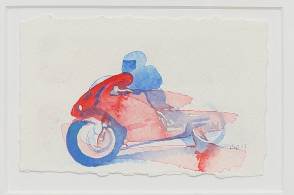 BOB MATSON. Watercolor, Motorcycle, Signed and Dated BOB 03. Art ...
