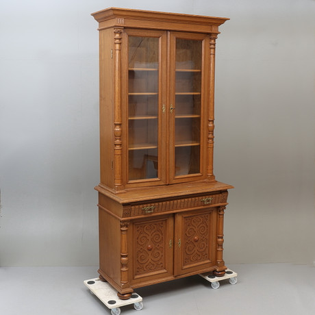 BOOKCASE, Oak, 4 shelves, around the turn of the century 1900 ...