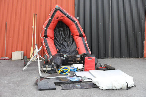 INFLATABLE BOAT, Zodiac MK2 CC, with aluminum colander, and accessories ...