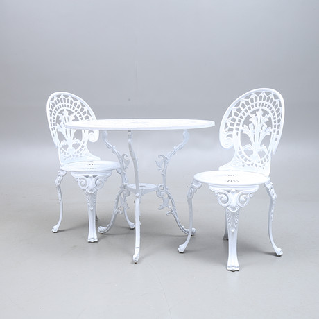 TRÄDGÅRDSGRUPP, Bord, 4 stolar, JUTLANDIA. Furniture TRÄDGÅRDSGRUPP, Bord, 4 stolar, JUTLANDIA. Furniture