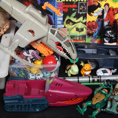 PARTI LEKSAKER, bland annat Yano, Skylanders, Bakuga, Pokemon, Star Wars, He-Man.