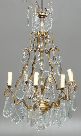 LJUSKRONA, med 8 ljusarmar, barockstil, 1900-tal.