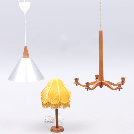 TAKLAMPA, LJUSKRONA, BORDSLAMPA, teak. Belysning & Lampor Ljuskrona bordslampa | Ljuskronor, Lampor, Bordslampa