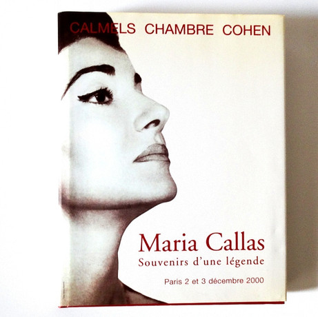 MARIA CALLAS, SALES CATALOGUE, Drouot Paris, 2000. Books, Maps