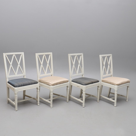 BRUNO MATHSSON. Stolar, 4 stycken, Mimat. Möbler BRUNO MATHSSON. Stolar, 4 stycken, Mimat. Möbler