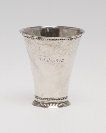 BÄGARE, silver, Erik Lemon, Uppsala, 1785. Vikt 88 g.