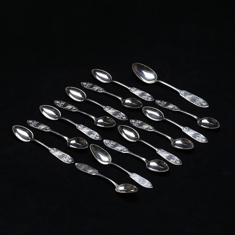 Silver Plated Spoons 12 Pack main image 1
