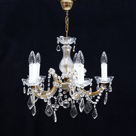LJUSKRONA, Maria Theresia-stil, 1900-tal, total höjd ca 57 cm ...