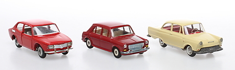 Miniature TEKNO 1/43 - Saab 99 Bleue - Voiture De Collection Métal, Occasion