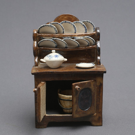 ritva-karlsson-sculpture-ceramics-plate-cabinet-signed-and-dated