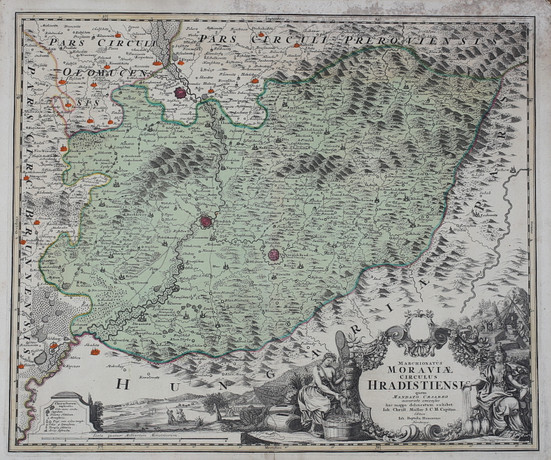 MAP, Marchionatus, Moraviae circulus Hradistiensis, quem Mandato ...