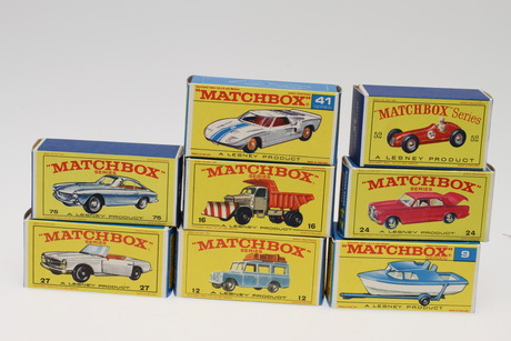 MATCHBOX 8 stycken i ORIGINALKARTONER.