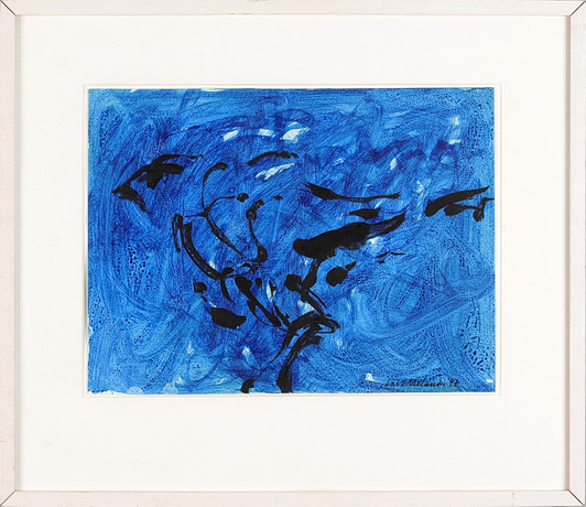 LARS MELANDER (FÖDD 1939). Fågelstudie. Konst - Måleri - Auctionet