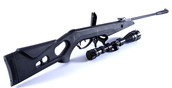 AIR RIFLE WITH BINOCULAR SIGHT, Kral Air Rifle. Weapons & Militaria ...