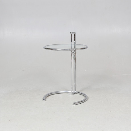 lampbord-nattbord-glas-samt-krom-omkring-2000-m-bler-bord-auctionet