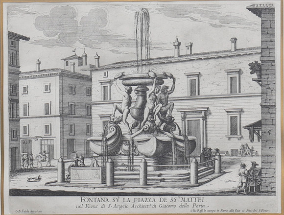 1670s ETCHING OF THE TURTLE FOUNTAIN IN ROME. Books, Maps & Manuscripts ...