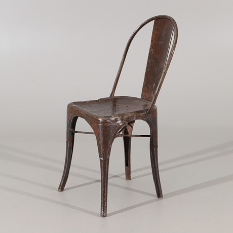 STOL, målad metall, industridesign. Möbler - Fåtöljer & Stolar - Auctionet