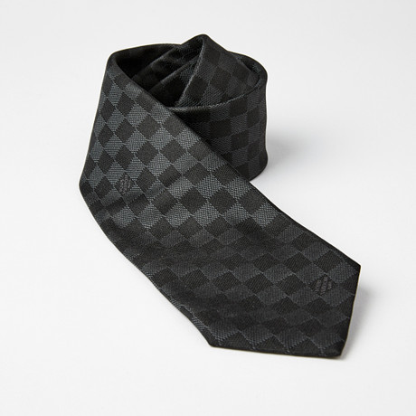louis vuitton checkered tie