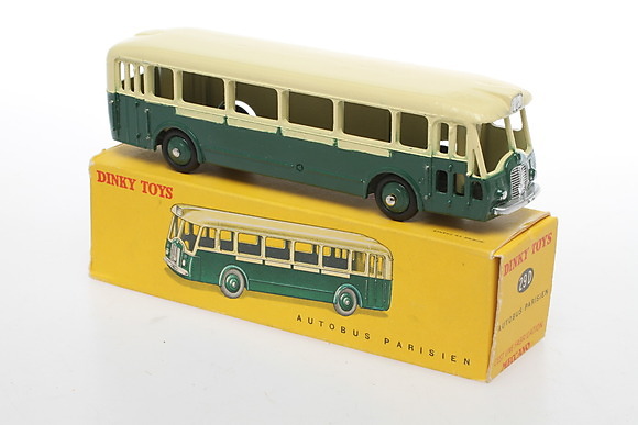Dinky Toys Originale - Autobus Somua Panhard 29D - 1:43 - Blanc Et Vert - Années 60