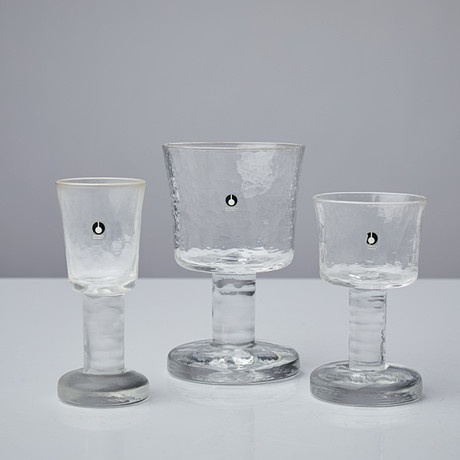PUKEBERG GLASBRUK, glass tableware, 41 dlr, model 