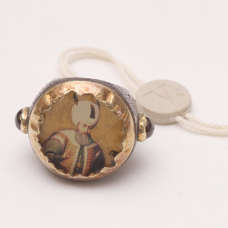 SEVAN BIÇAKÇI. DESIGN SEAL RING, silver and 24k yellow gold. Jewellery ...
