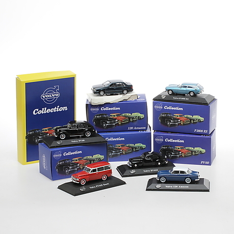 MODEL CARS ATLAS EDITION, Swedish models. 5 VOLVO in original box. In ...