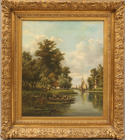 Unknown artist, oil on canvas, signed. Art - Paintings - Auctionet