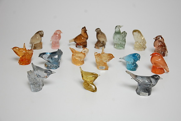 FIGURES, 16 pcs, glass, Paul Hoff Kosta Boda WWF. Glass - Other