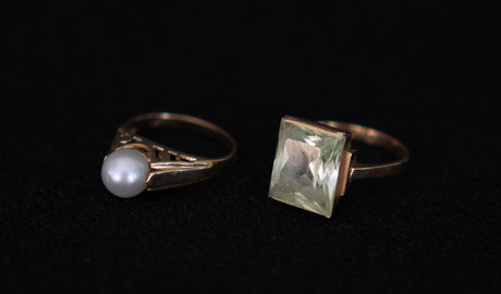 RINGAR, 2 st, 18k guld.