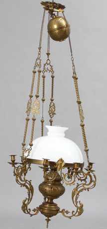 TAKFOTOGENLAMPA, 1800-tal.
