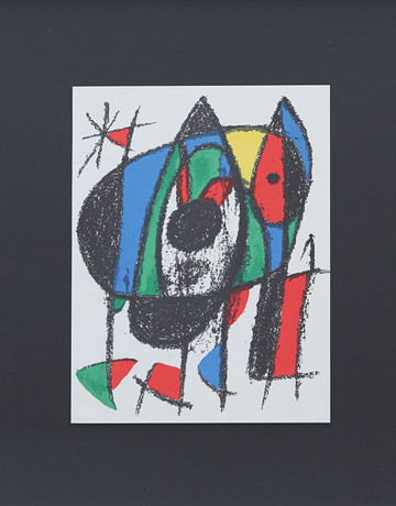 JOAN MIRÓ. Color lithograph, from Miró Lithographe II. Art - Engravings ...