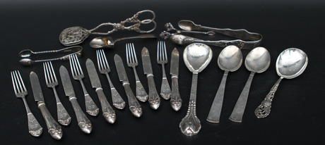 BESTICK, blandat, 21 delar.