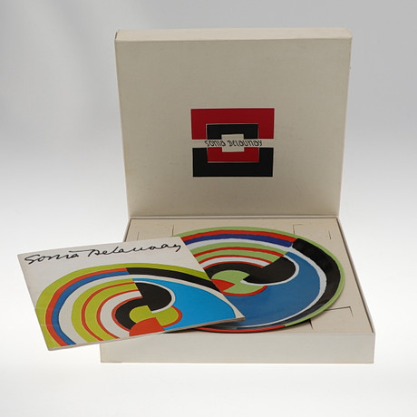 SONIA DELAUNAY (UKRAINIAN 1885-1979) - BOXED FRENCH LIMOGES PORCELAIN ...