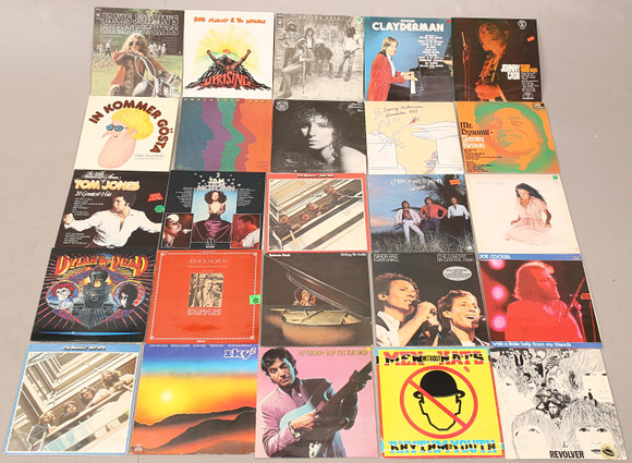 LP/VINYL RECORDS, various artists, a total of approx. 98 albums ...