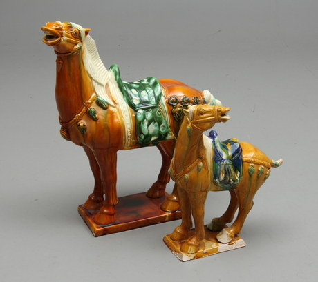 FIGURINER, 2 st, Tang-stil, 1900-tal.