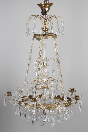 LJUSKRONA, gustaviansk stil sk. drottningholmsmodell, 1900-tal.