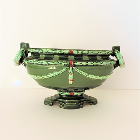 CIRCA 1910 EICHWALD SECESSIONIST ART NOUVEAU MAJOLICA CENTREPIECE VASE ...