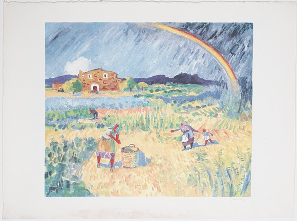 RAMON SANVISENS. Landscape. Art - Graphic - Auctionet