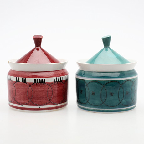 LID JARS, 2 pcs, porcelain, 