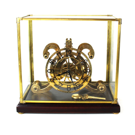 REPRODUCTION CASE FUSEE SKELETON CLOCK. Clocks & Watches - Other clocks ...