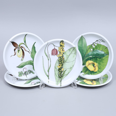 Lot De 10 Soucoupes IKEA Midsommar Vintage – Porcelaine Blanche – Marguerite Walfridsson