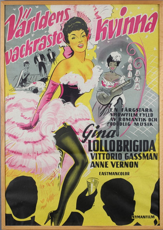 MOVIE POSTER, "The World's Most Beautiful Woman" but Gina Lollobrigida