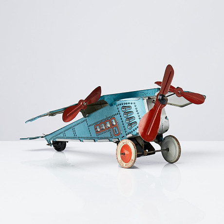 Avion Jouet Ancien ML MARTINAN LARNAUDE France – Rare Tipp & Co, Friction En Tôle